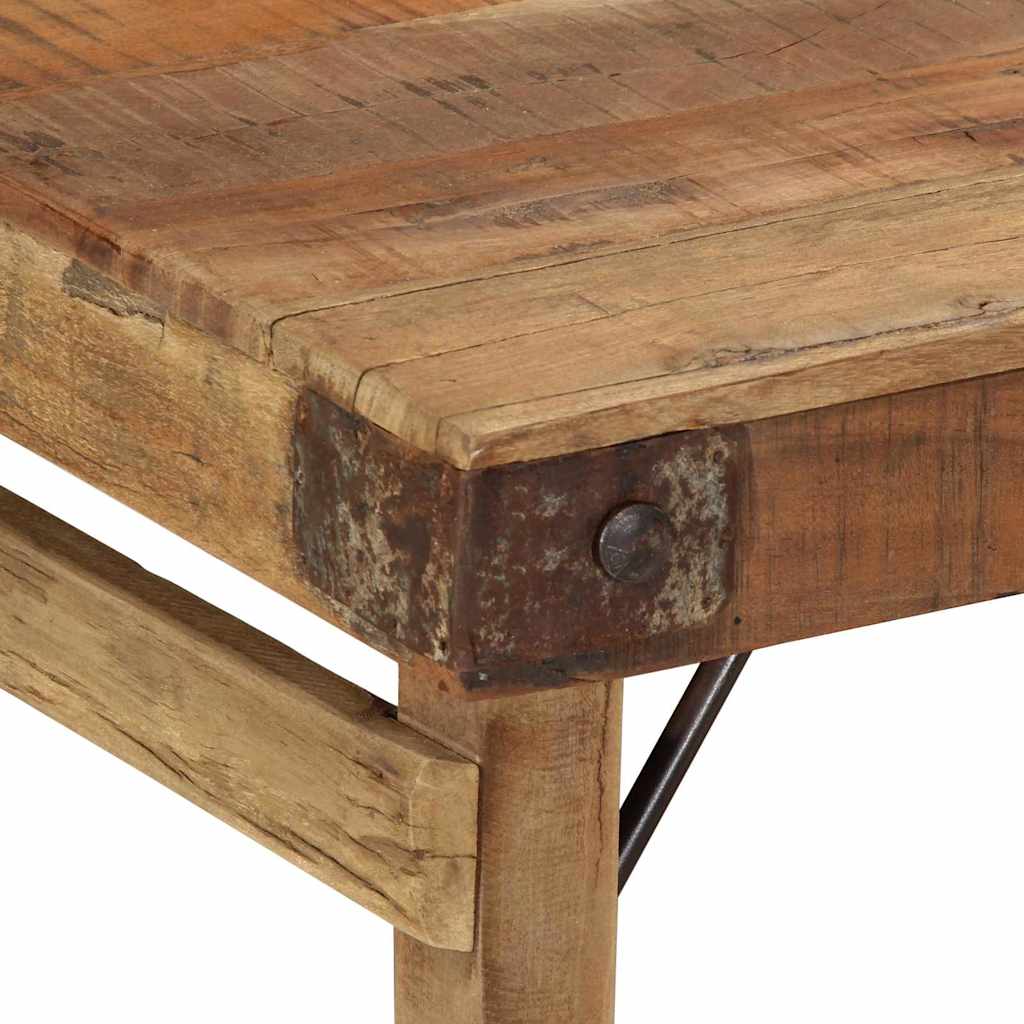 vidaXL Couchtisch Braun 110 x 55 x 40 cm Massives upgecyceltes Holz
