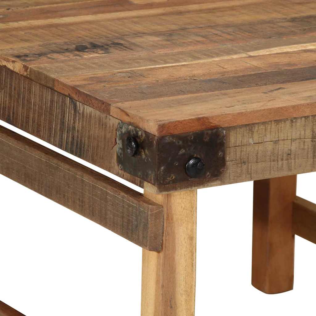vidaXL Couchtisch Braun 60 x 55 x 40 cm Massives upgecyceltes Holz