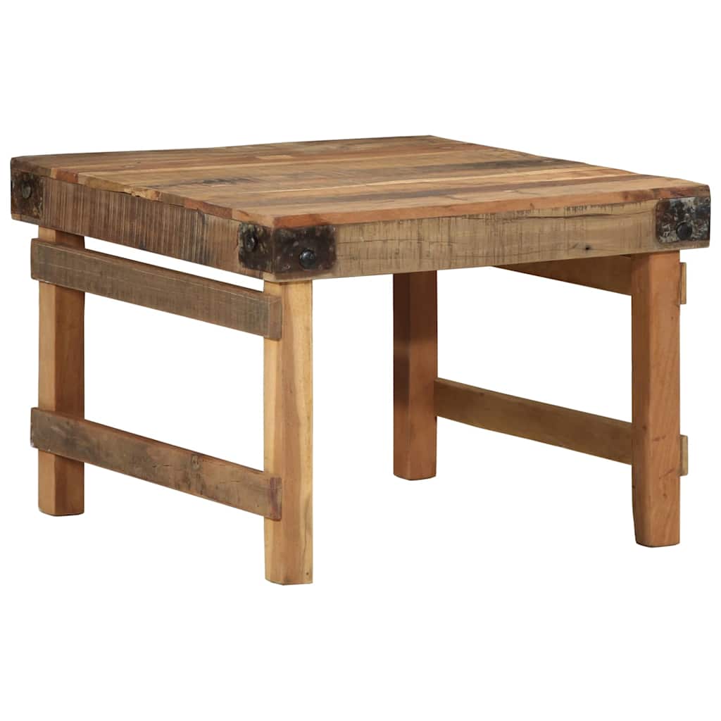 vidaXL Couchtisch Braun 60 x 55 x 40 cm Massives upgecyceltes Holz
