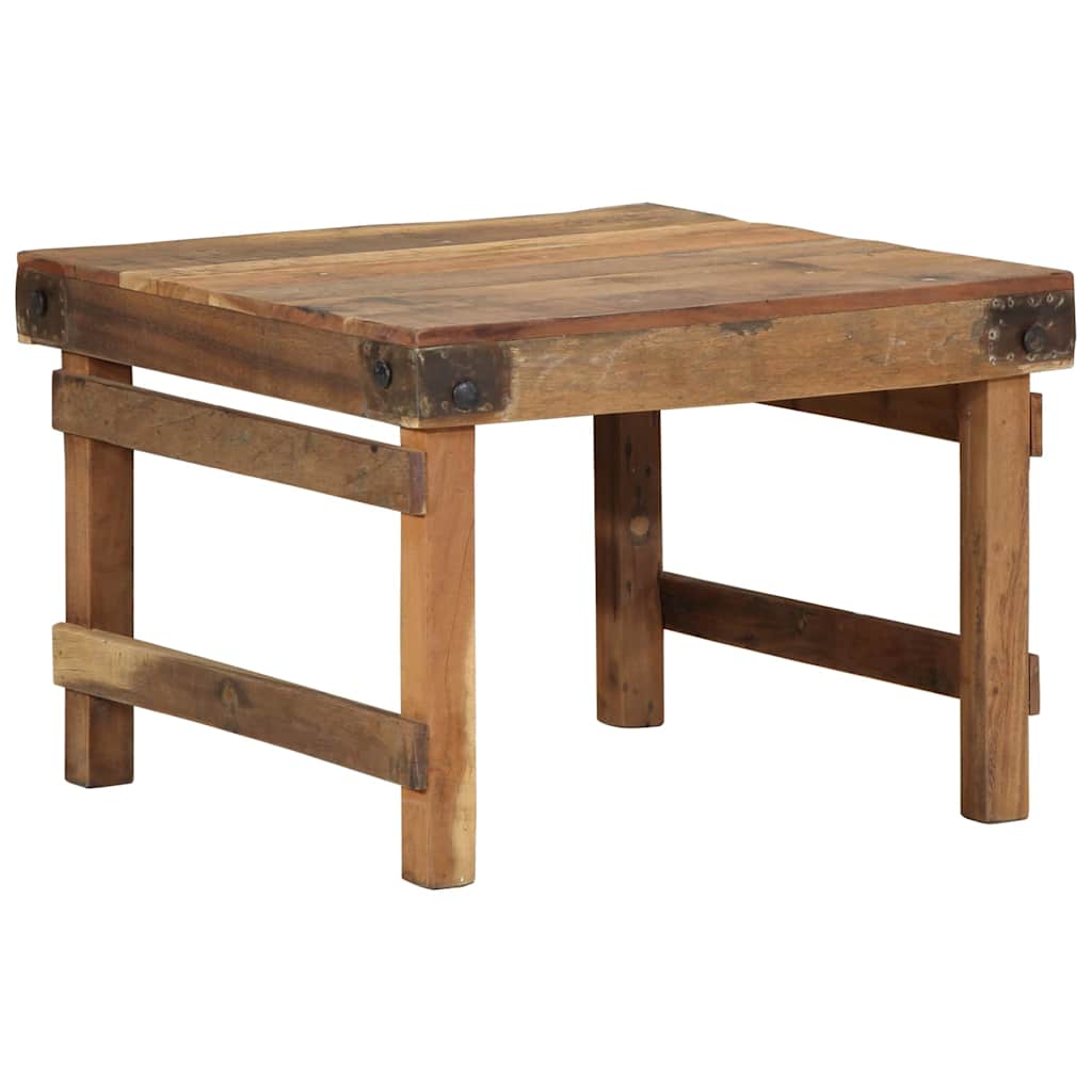 vidaXL Couchtisch Braun 60 x 55 x 40 cm Massives upgecyceltes Holz