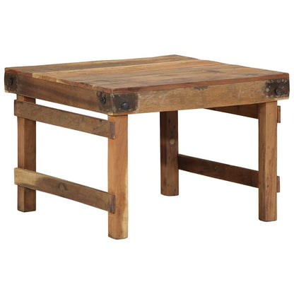 vidaXL Couchtisch Braun 60 x 55 x 40 cm Massives upgecyceltes Holz