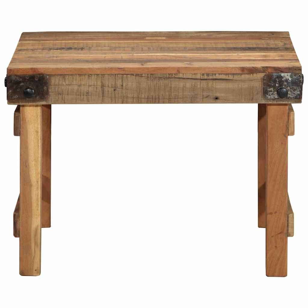vidaXL Couchtisch Braun 60 x 55 x 40 cm Massives upgecyceltes Holz