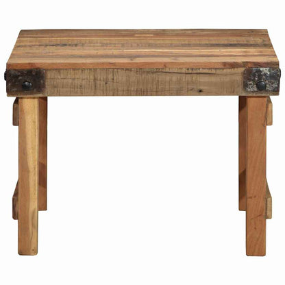 vidaXL Couchtisch Braun 60 x 55 x 40 cm Massives upgecyceltes Holz