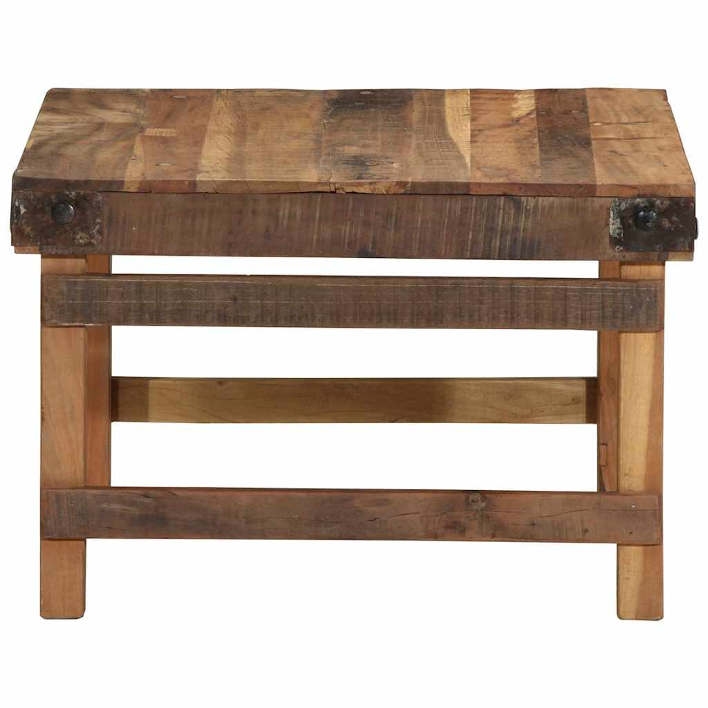 vidaXL Couchtisch Braun 60 x 55 x 40 cm Massives upgecyceltes Holz