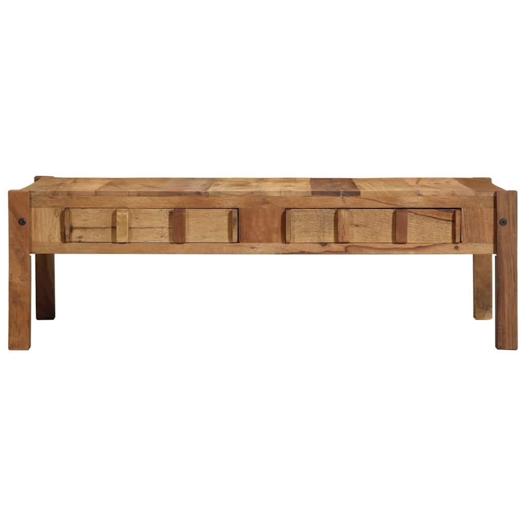 vidaXL Couchtisch Braun 110 x 54 x 35 cm Massives upgecyceltes Holz