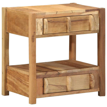 vidaXL Beistelltisch Braun 43 x 32 x 46 cm Massives upgecyceltes Holz
