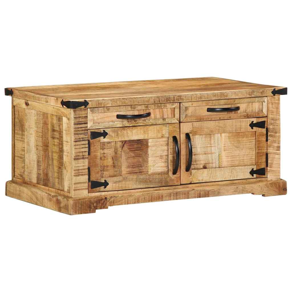 vidaXL Couchtisch Braun 90 x 50 x 40 cm Massivholz Mango