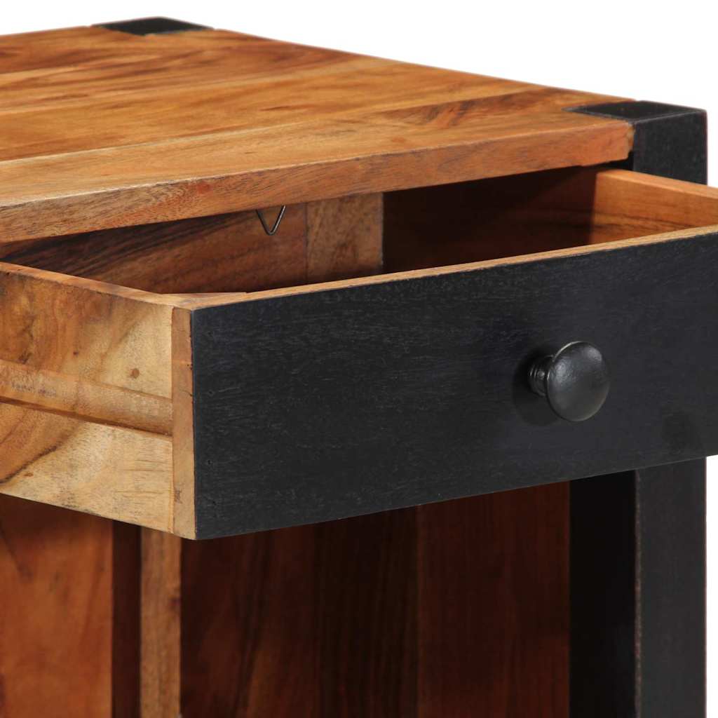 vidaXL Nachttisch Braun 40 x 35 x 50 cm Massivholz Akazie