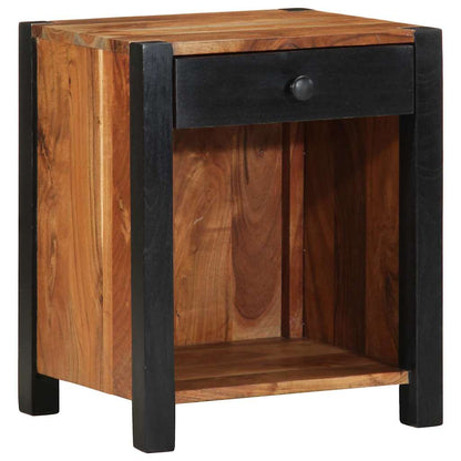 vidaXL Nachttisch Braun 40 x 35 x 50 cm Massivholz Akazie