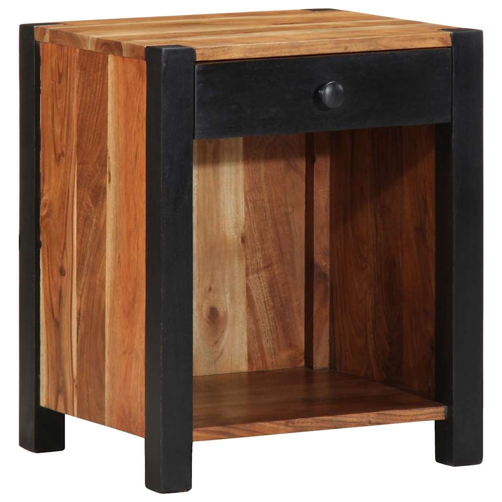 vidaXL Nachttisch Braun 40 x 35 x 50 cm Massivholz Akazie