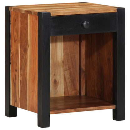 vidaXL Nachttisch 2 pcs Braun 40 x 35 x 50 cm Massivholz Akazie
