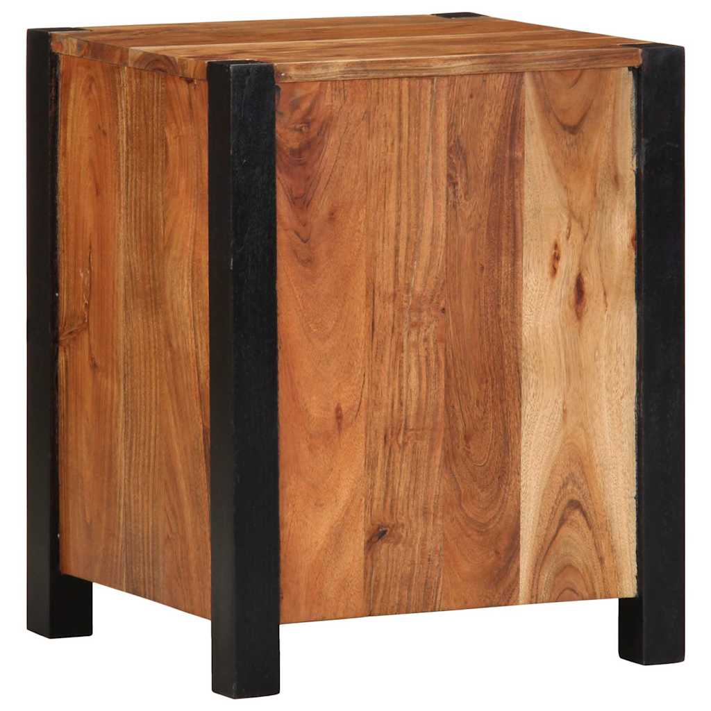 vidaXL Nachttisch 2 pcs Braun 40 x 35 x 50 cm Massivholz Akazie