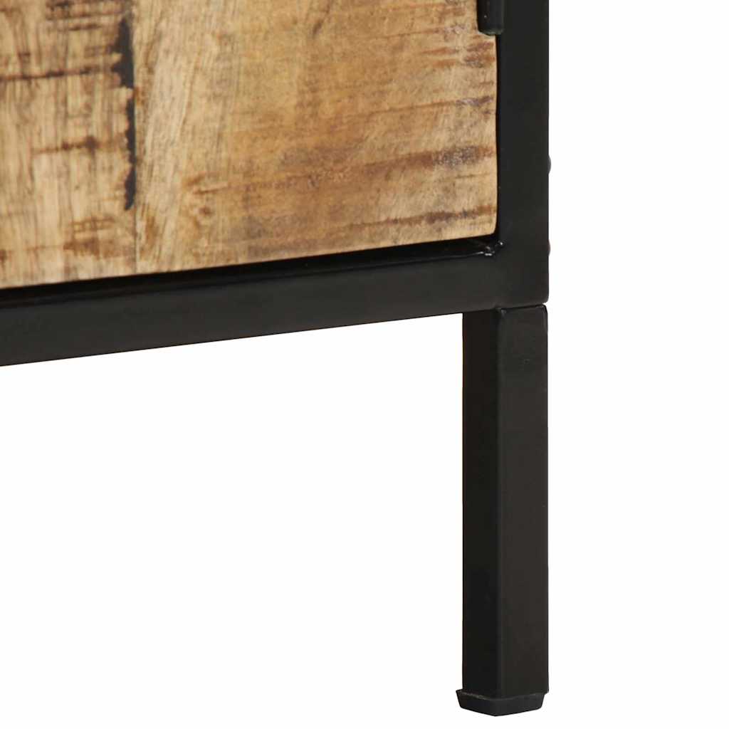 Nachttisch 2 pcs Braun und Schwarz 30 x 30 x 40 cm