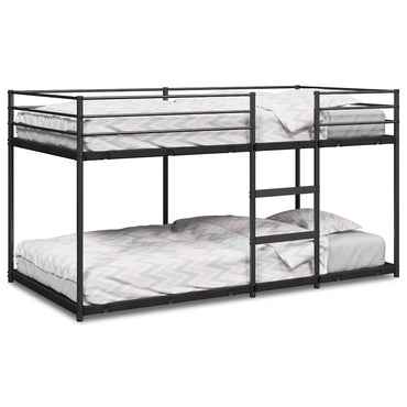 vidaXL Etagenbett ohne Matratze Schwarz 107x203 cm Stahl