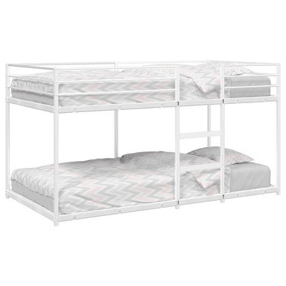 vidaXL Etagenbett ohne Matratze Weiß 100x190 cm Stahl