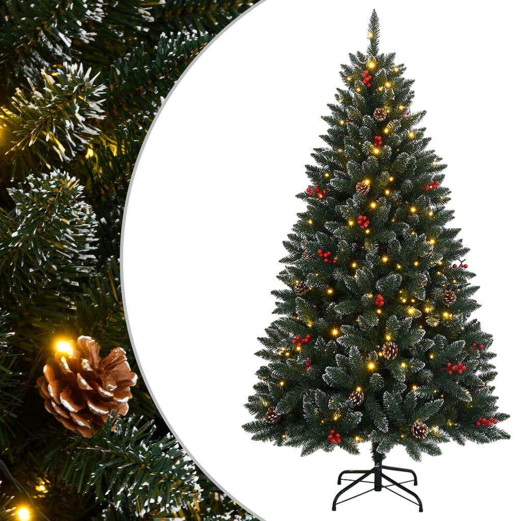 vidaXL Sapin de Noël Artificiel 300 LED 210 cm