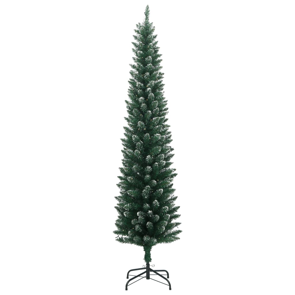 vidaXL Künstlicher Weihnachtsbaum Schlank 150 LEDs 150 cm