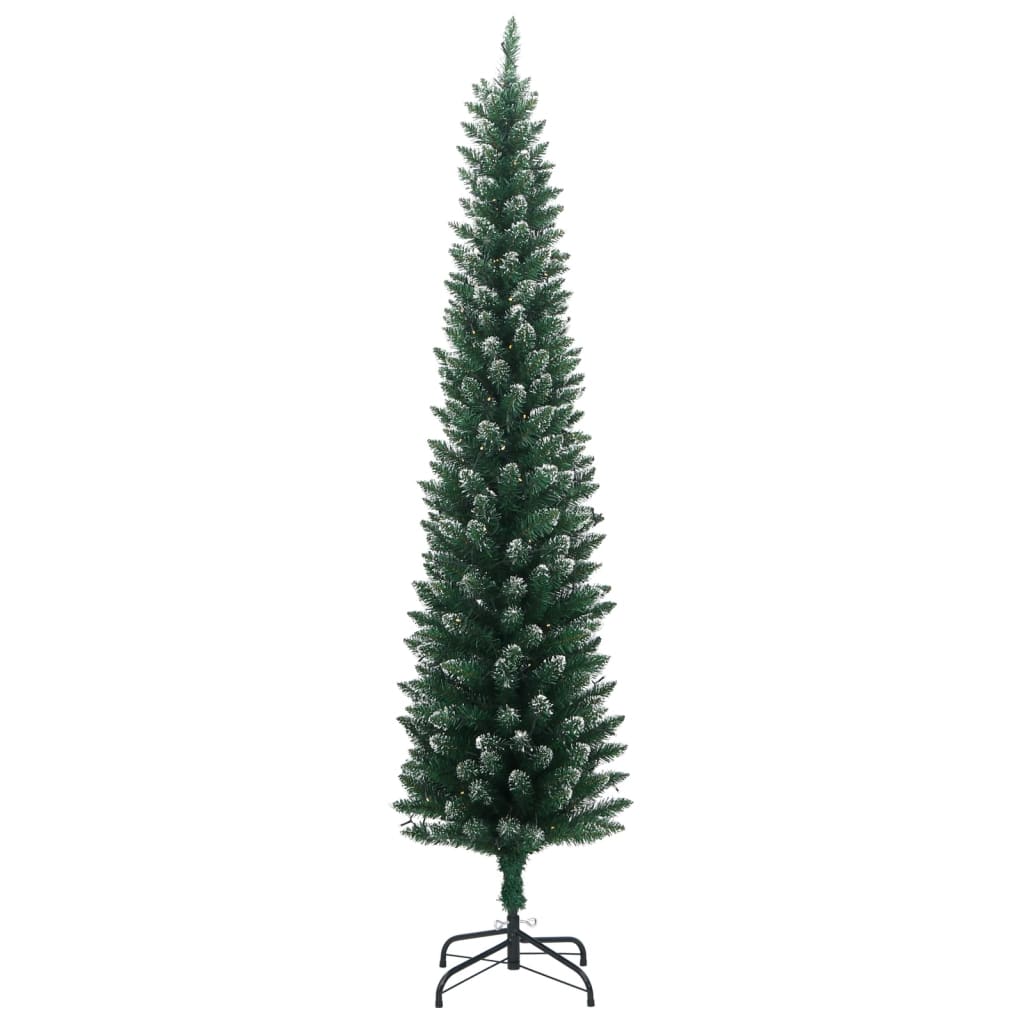 Künstlicher Weihnachtsbaum Schlank 300 LEDs 180 cm