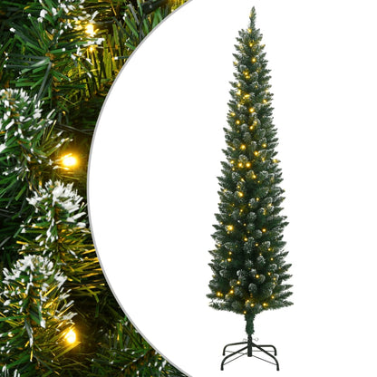 vidaXL Sapin de Noël artificiel Slim 300 LED 240 cm