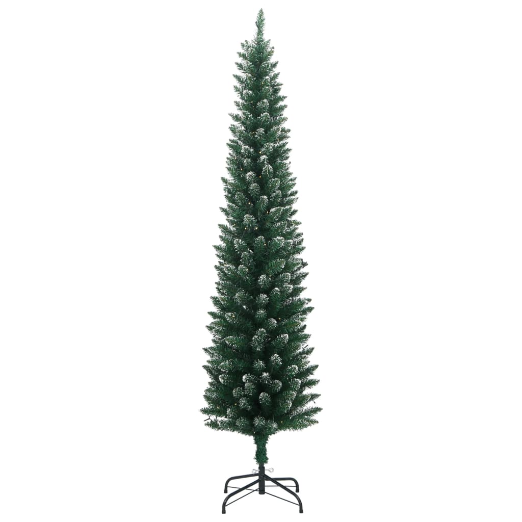 vidaXL Sapin de Noël artificiel Slim 300 LED 240 cm