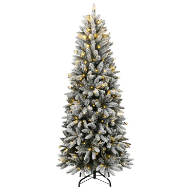 vidaXL Künstlicher Weihnachtsbaum mit Schnee 150 LEDs 120 cm