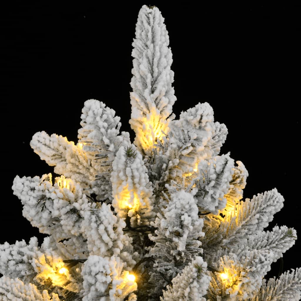 vidaXL Künstlicher Weihnachtsbaum mit Schnee 150 LEDs 150 cm