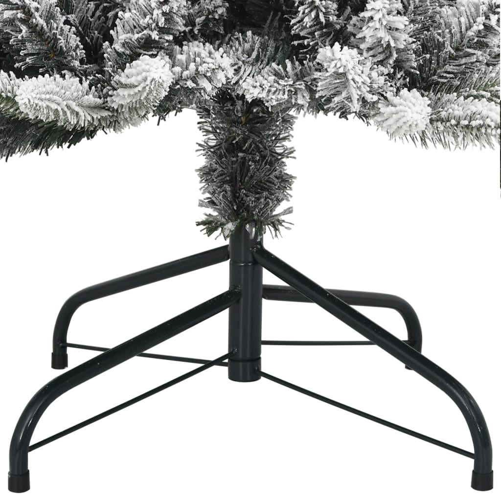 vidaXL Künstlicher Weihnachtsbaum mit Schnee 150 LEDs 150 cm