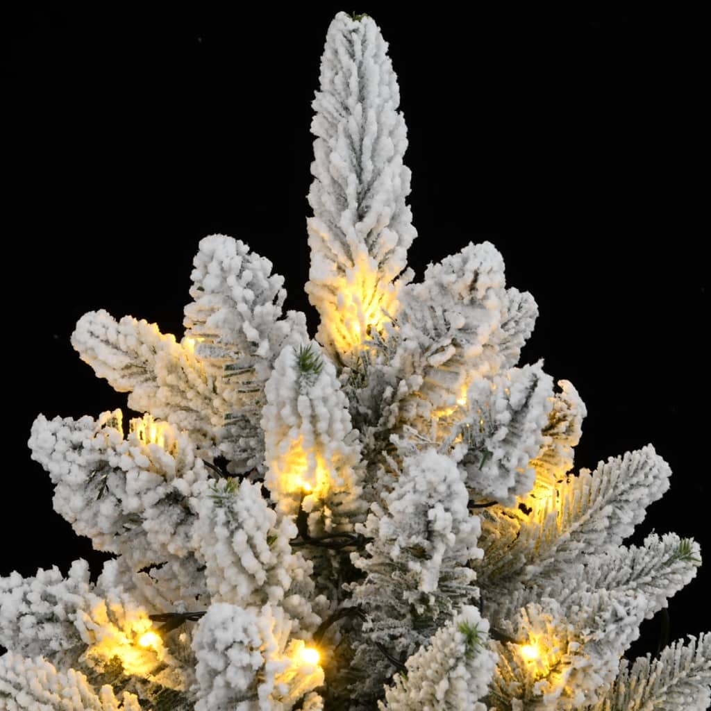vidaXL Sapin de Noël artificiel avec neige, 300 LED, 210 cm