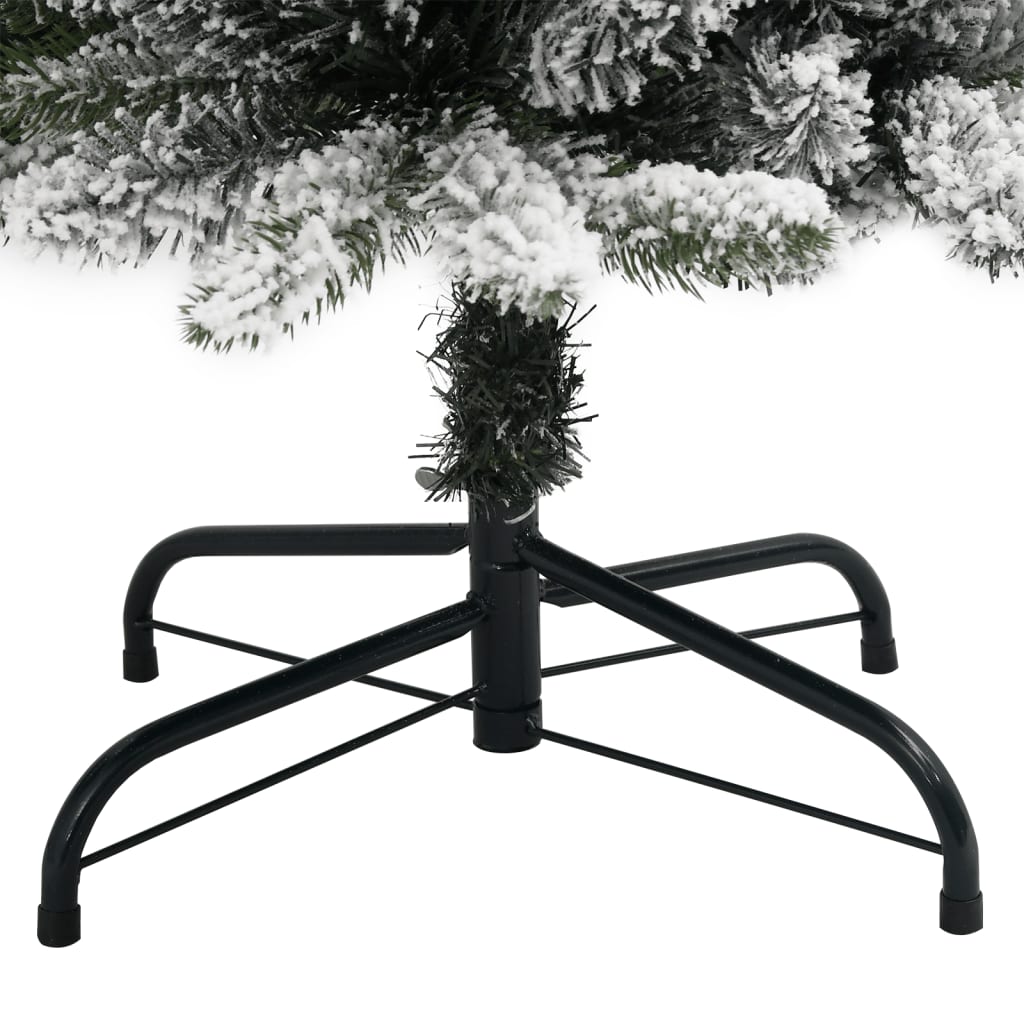 vidaXL Künstlicher Weihnachtsbaum mit Schnee 150 LEDs 150 cm