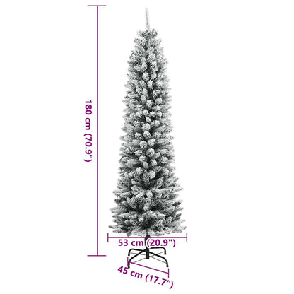 vidaXL Künstlicher Weihnachtsbaum mit Schnee 300 LEDs 180 cm