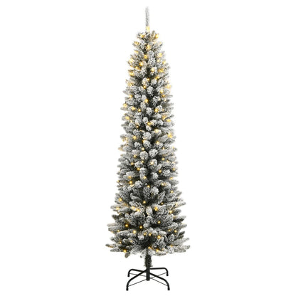 vidaXL Künstlicher Weihnachtsbaum mit Schnee 300 LEDs 210 cm