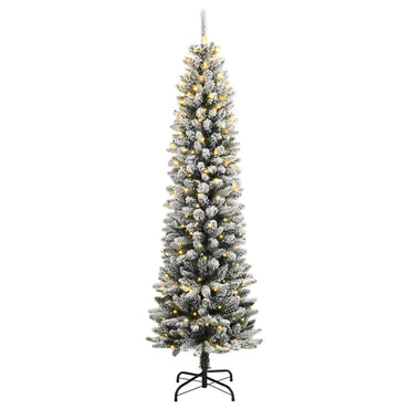vidaXL Künstlicher Weihnachtsbaum mit Schnee 300 LEDs 240 cm