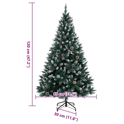 vidaXL Sapin de Noël artificiel 150 LED 120 cm