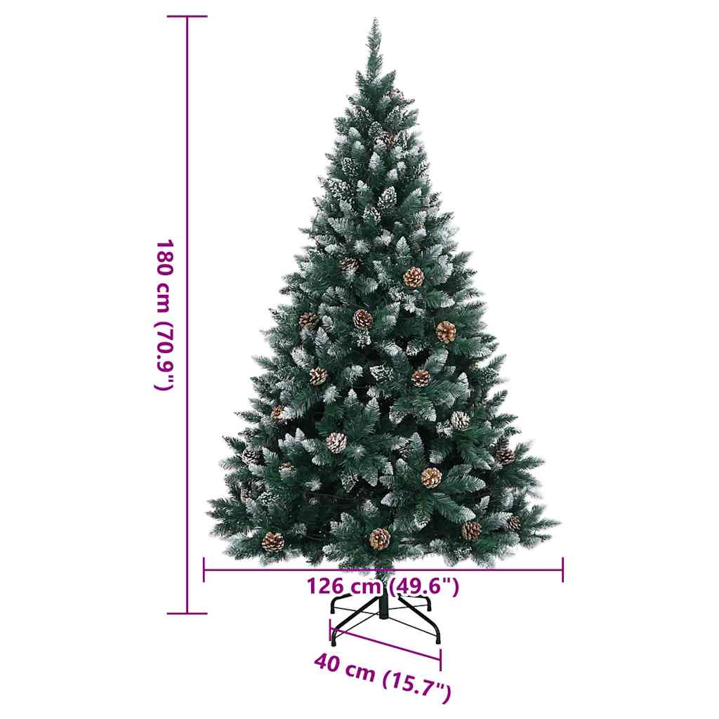 vidaXL Sapin de Noël artificiel 300 LED 180 cm