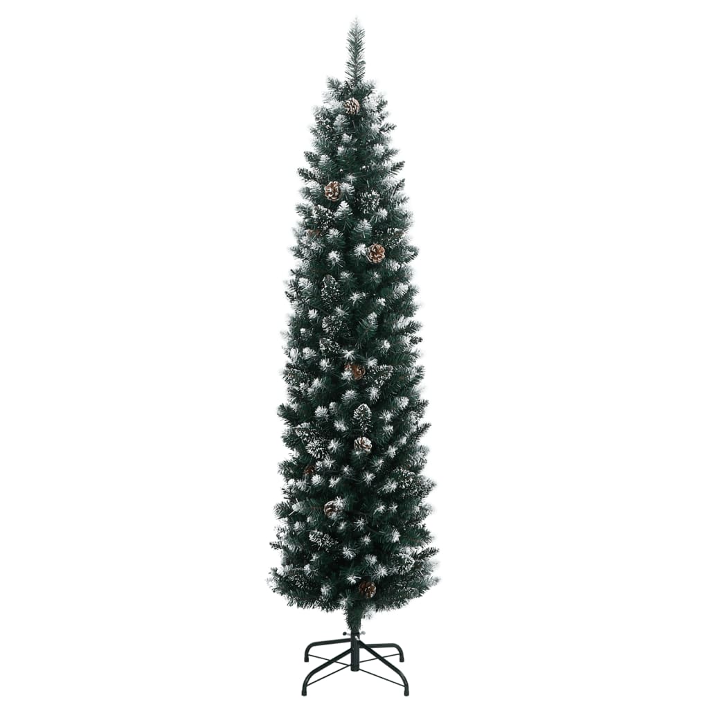 vidaXL Sapin de Noël Artificiel Slim 150 LED 120 cm