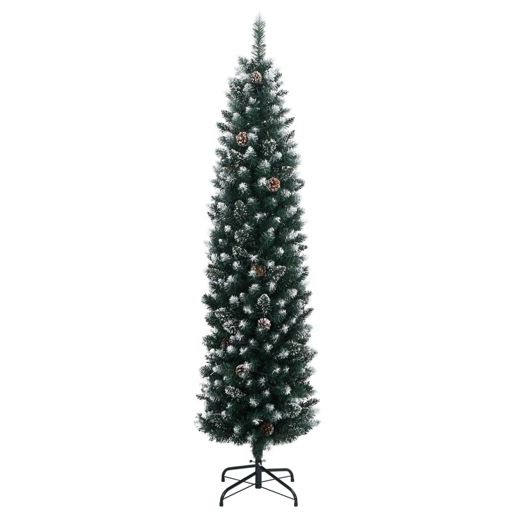 vidaXL Sapin de Noël Artificiel Mince 150 LED 150 cm