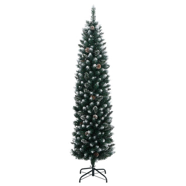 vidaXL Sapin de Noël Artificiel Mince 150 LED 150 cm