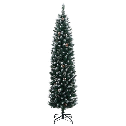 vidaXL Sapin de Noël Artificiel Mince 150 LED 150 cm