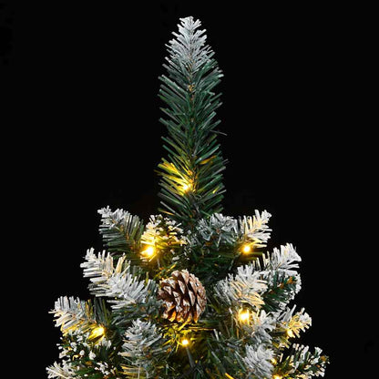 Künstlicher Weihnachtsbaum Schlank 300 LEDs 180 cm