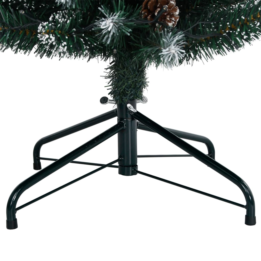 vidaXL Künstlicher Weihnachtsbaum Schlank 300 LEDs 210 cm