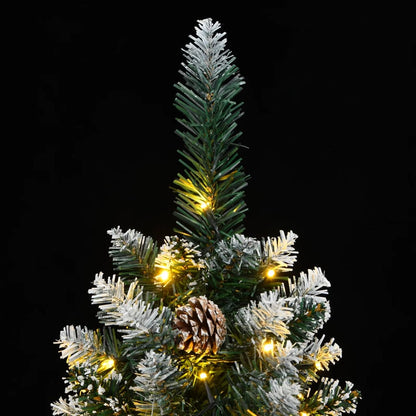 vidaXL Künstlicher Weihnachtsbaum Schlank 300 LEDs 210 cm