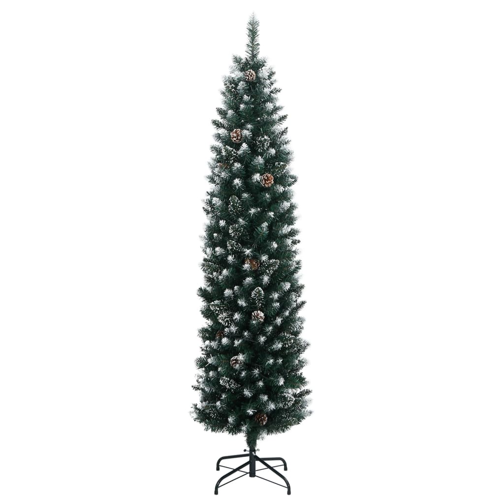 vidaXL Sapin de Noël artificiel Slim 300 LED 240 cm