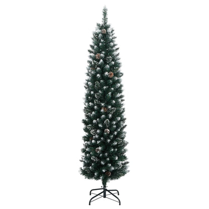 vidaXL Sapin de Noël artificiel Slim 300 LED 240 cm