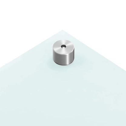 Küchenrückwände 2 Stk. Weiß 70x40 cm Hartglas