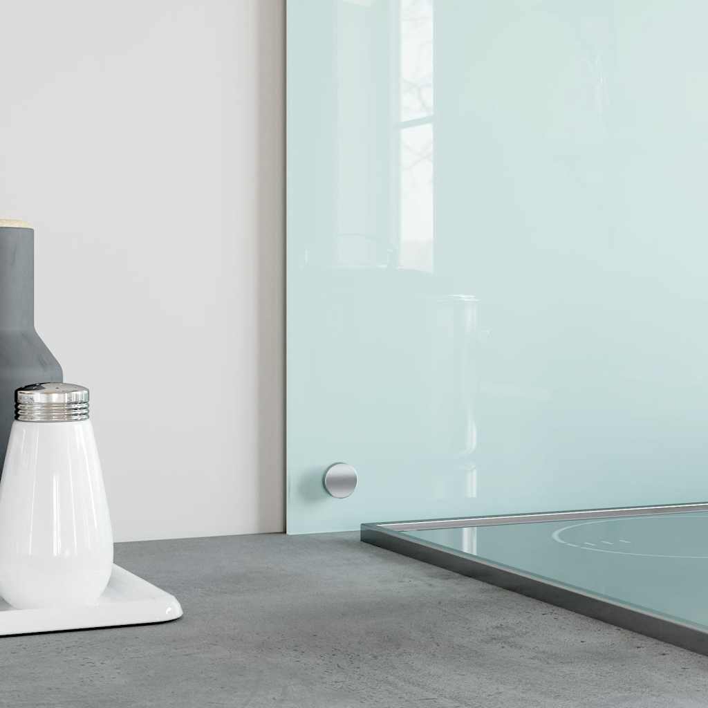 Küchenrückwände 2 Stk. Weiß 70x50 cm Hartglas