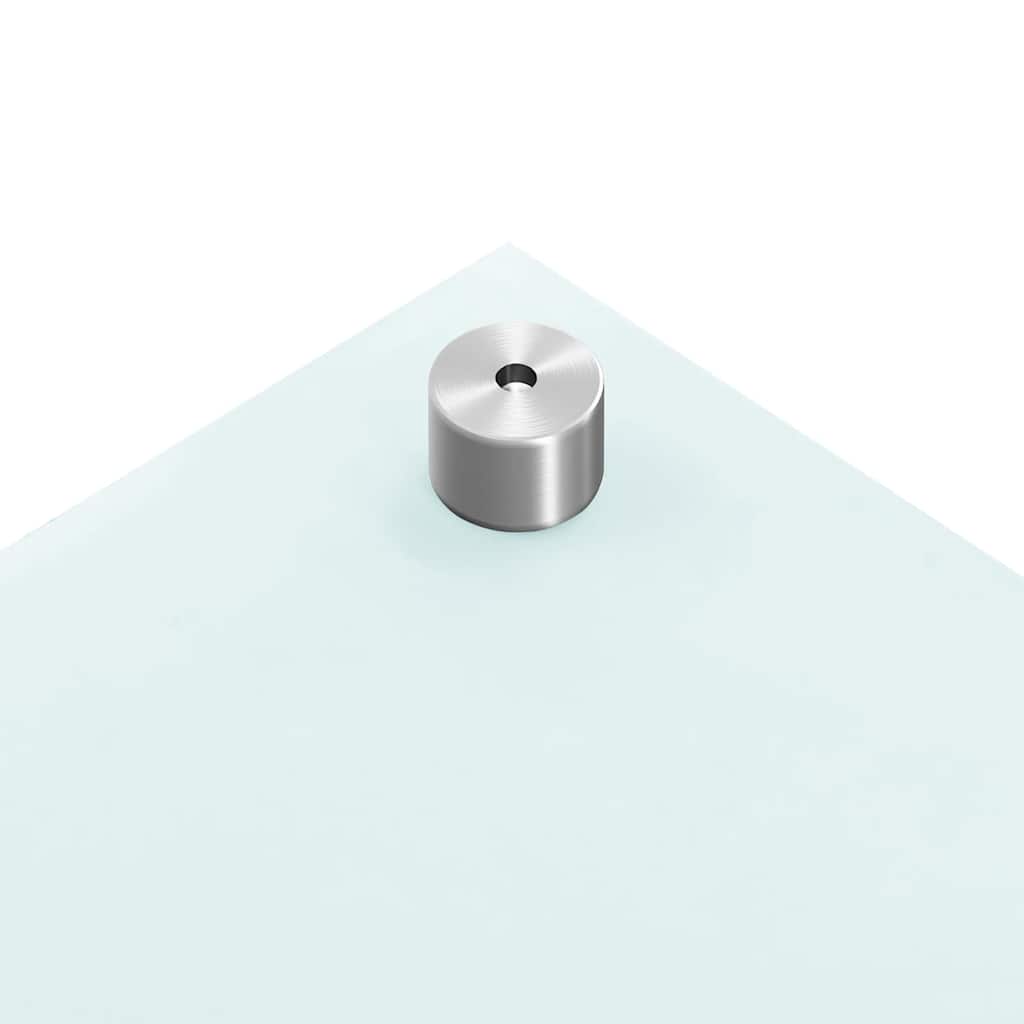 Küchenrückwände 2 Stk. Weiß 80x50 cm Hartglas