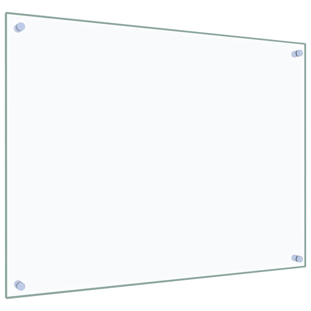 Küchenrückwände 2 Stk. Transparent 80x60 cm Hartglas