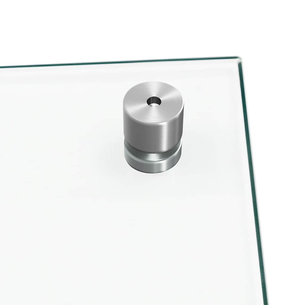 Küchenrückwände 2 Stk. Transparent 80x60 cm Hartglas