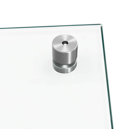 Küchenrückwände 2 Stk. Transparent 80x60 cm Hartglas