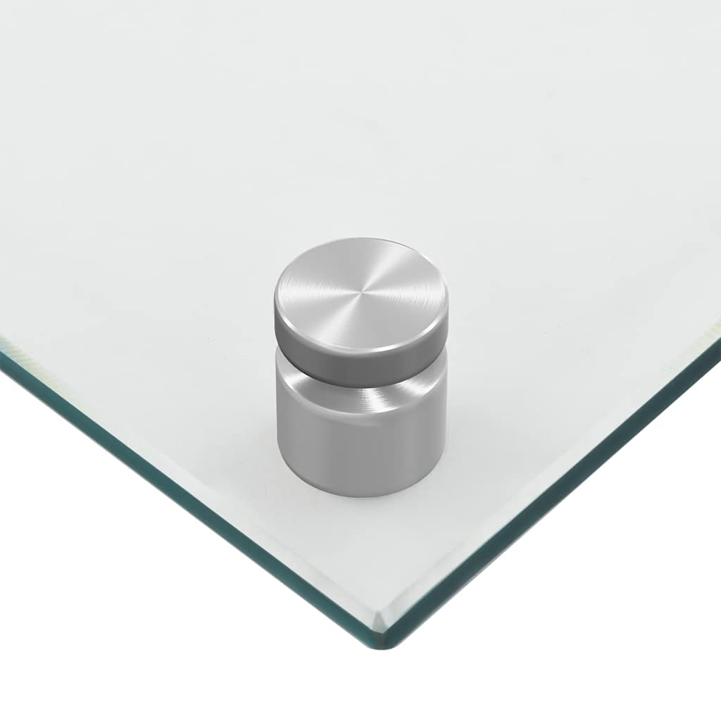 Küchenrückwände 2 Stk. Transparent 80x60 cm Hartglas